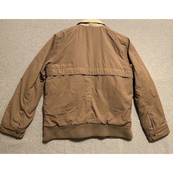 Vintage Bomber Jacket Men’s Small Light Brown Over Sized Pacific Trail Chinstrap - Picture 16 of 16